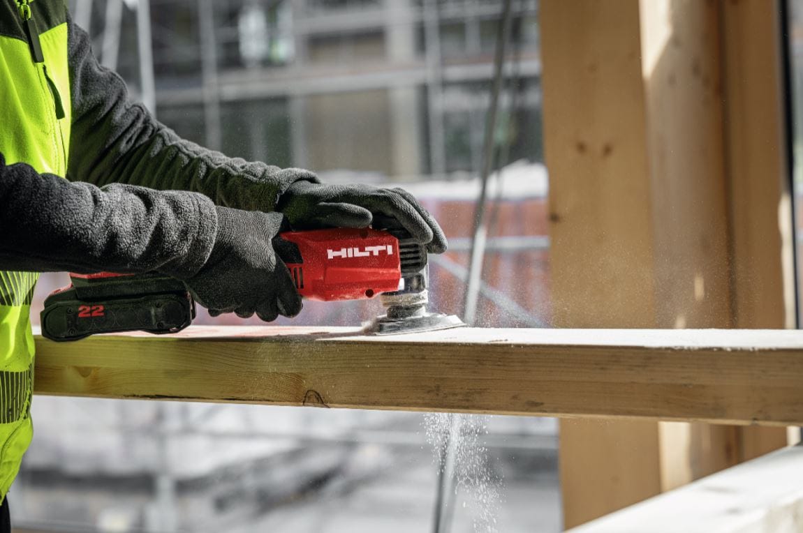 hilti multi tool used on a wood application