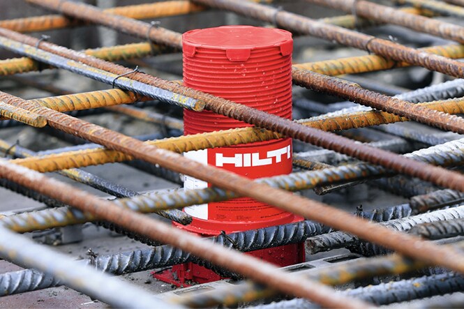 DSH petrol saw application on jobsite