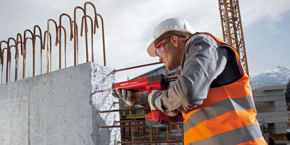 Rebar application with HIT-HY 150 MAX-SD