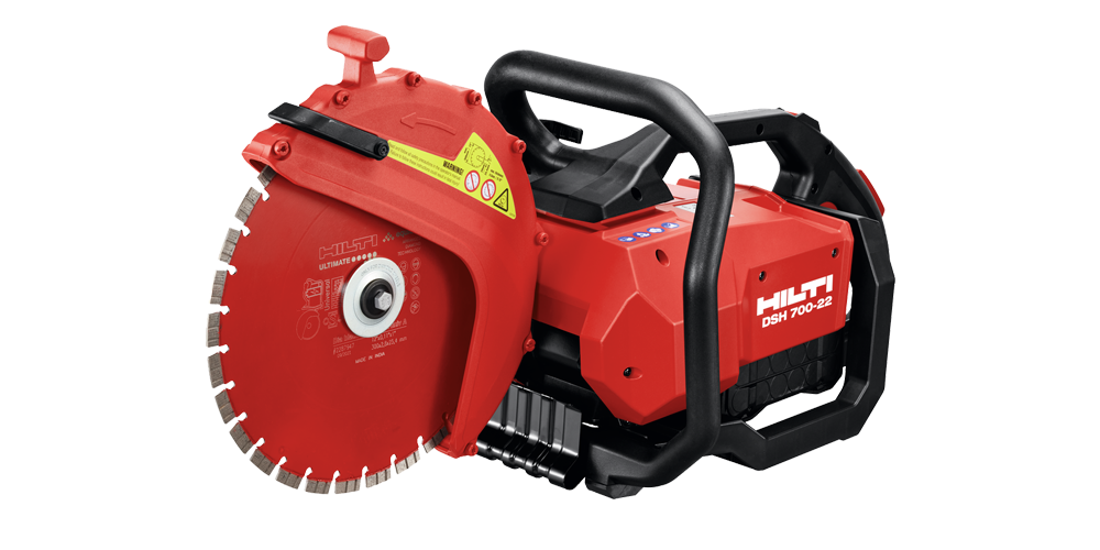 a red hilti cut off saw