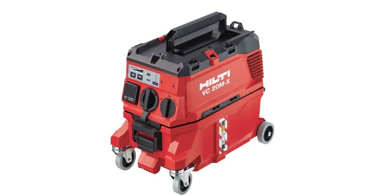 a red hilti vacuum