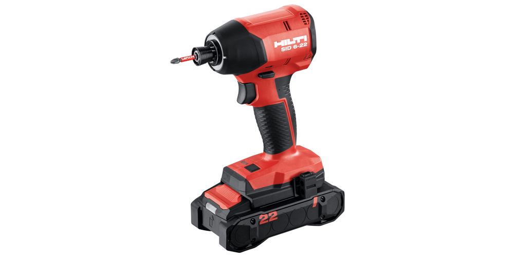 red hilti drill tool