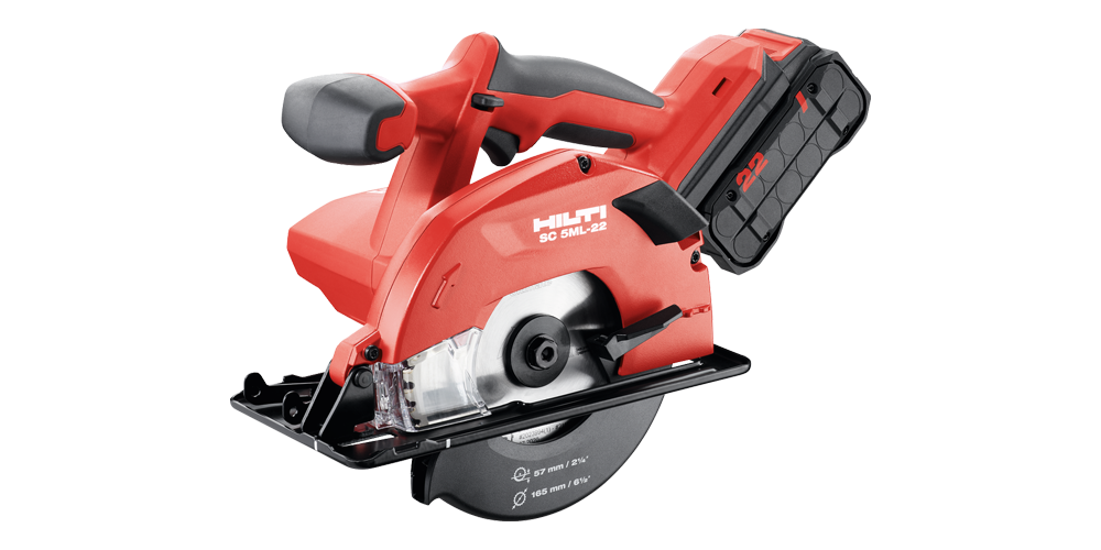 red hilti circular saw tool