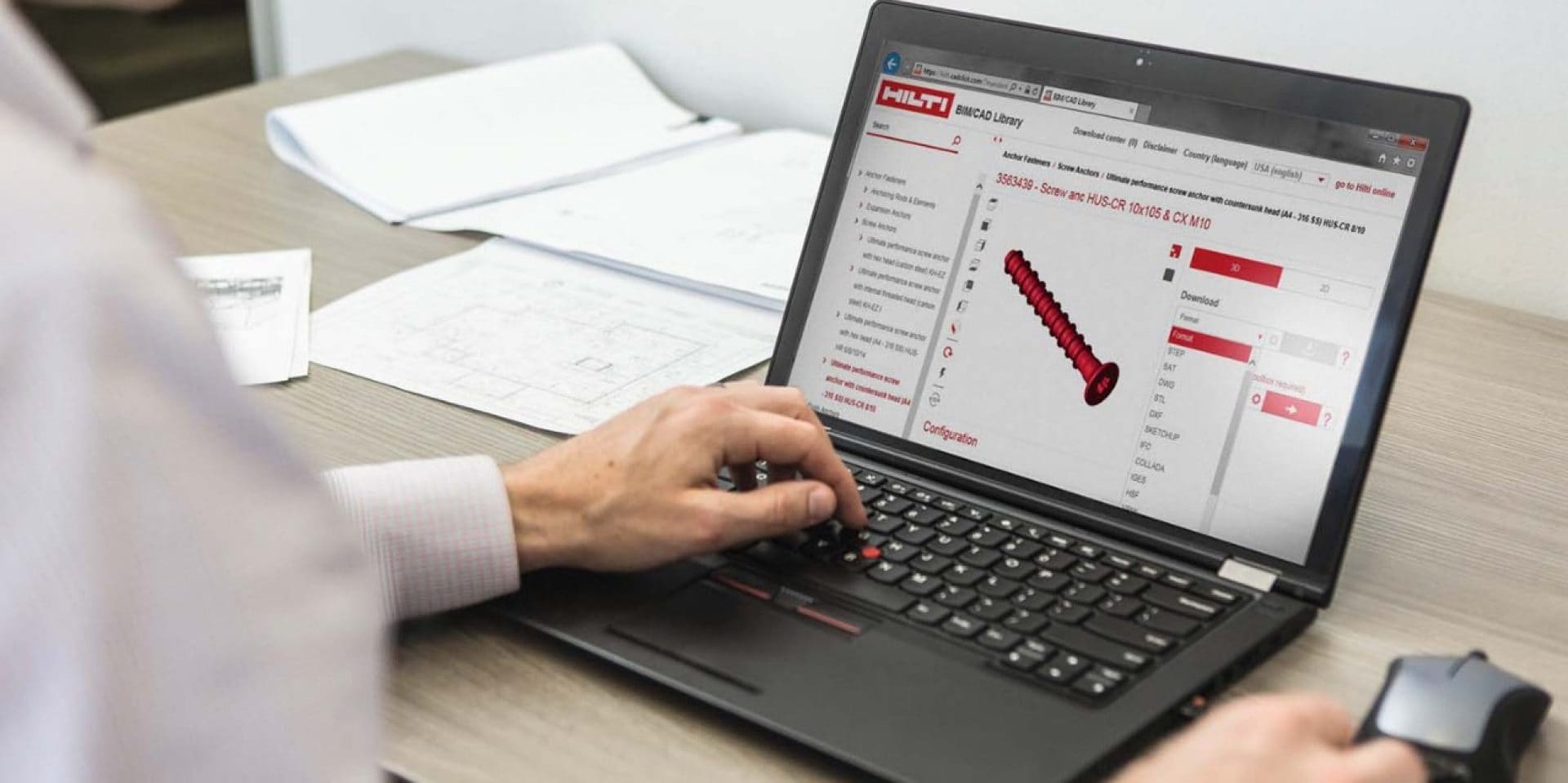 HILTI BIM CAD LIBRARIES