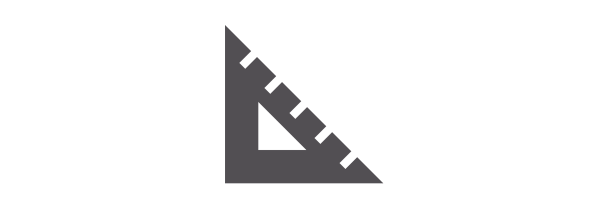 corner ruler icon