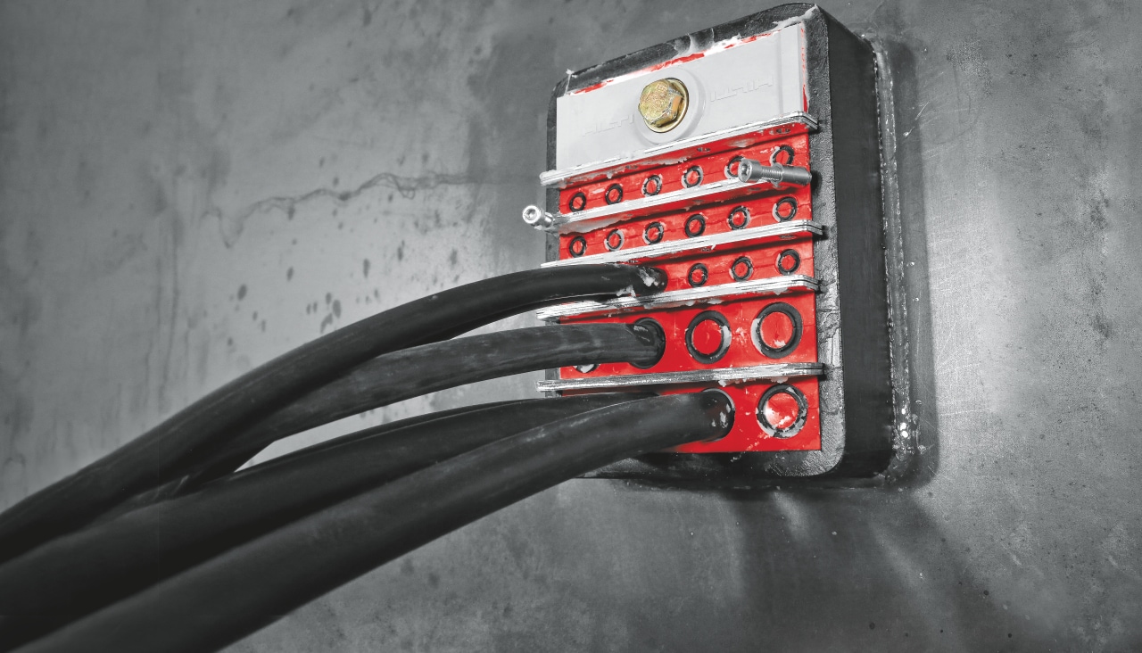 passive fire protection shown on a wall