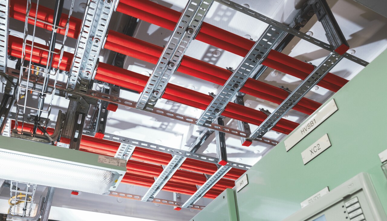 modular support systems displayed on a ceiling application