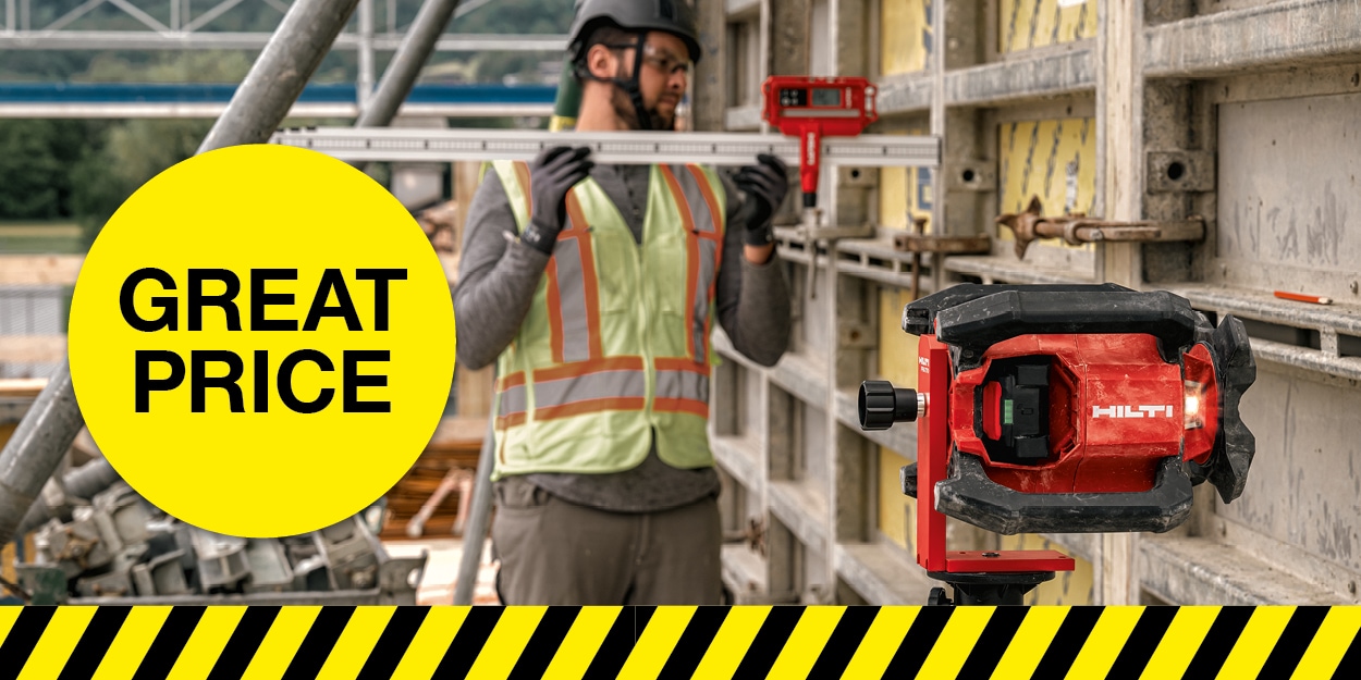 image of sa person using a hilti laser