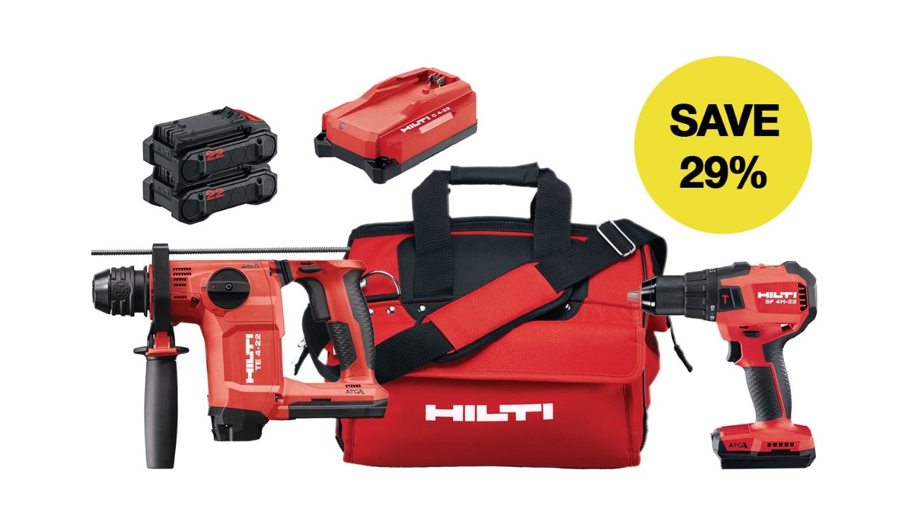 Hilti rotary hammer & drill driver bundle