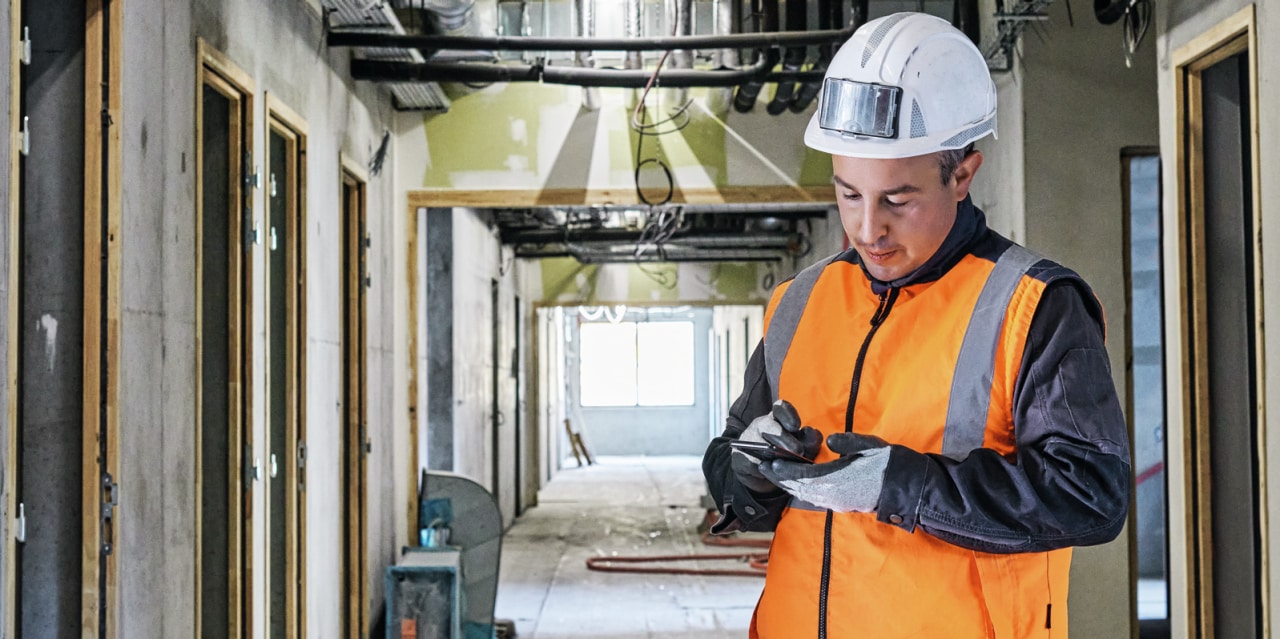man using his mobile phone