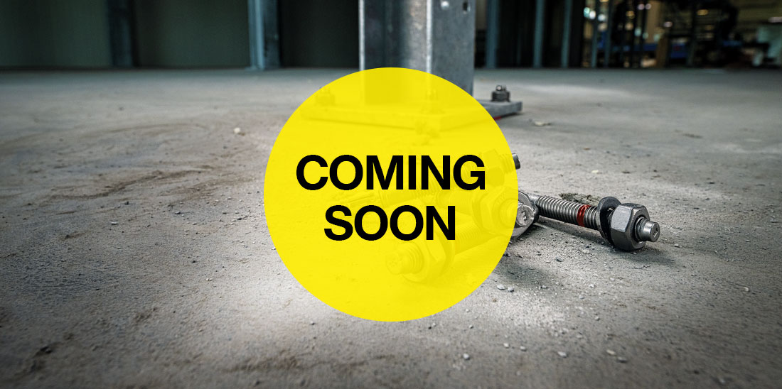 4 HILTI ANCHORS ON A CONRETE FLOOR