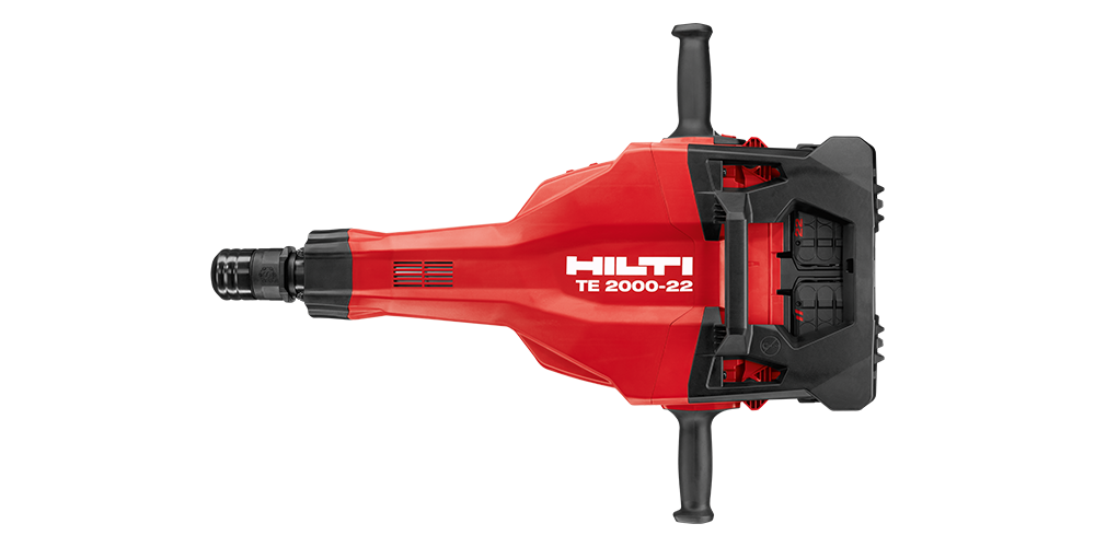 Hilti cordless jackhammer displayed