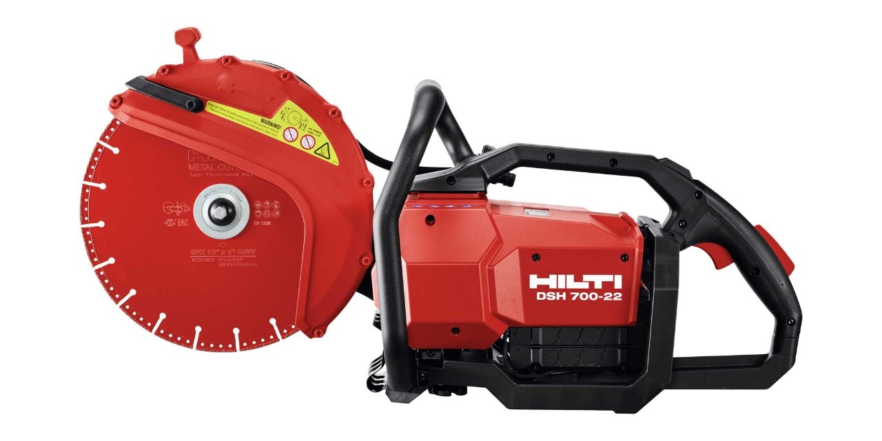 Hilti cut-off saw displayed
