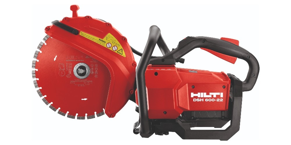 Hilti cut-off saw displayed