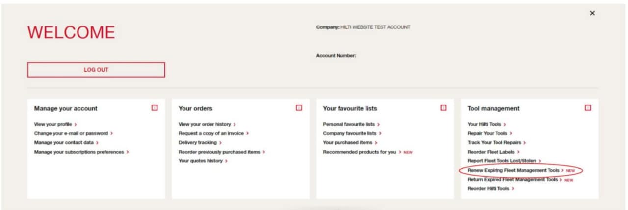 Renew expiring fleet management tool