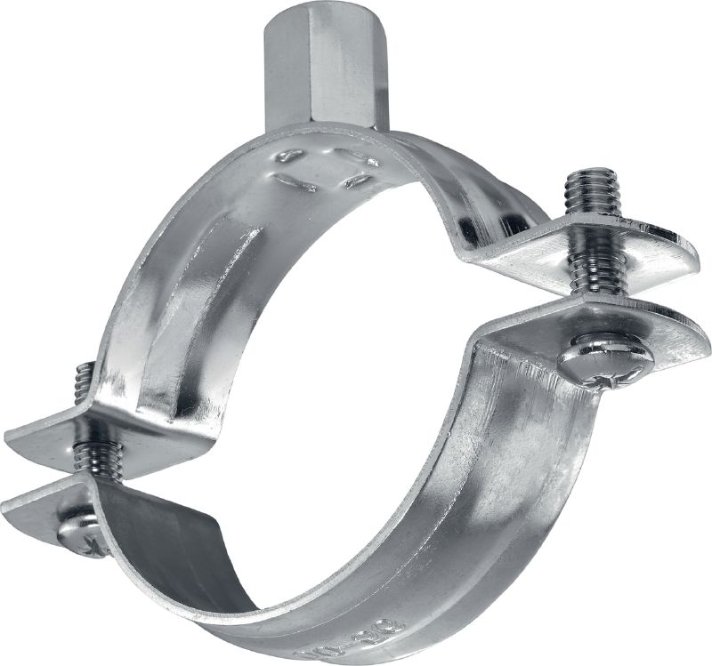 MPN-R Standard stainless pipe clamp without sound inlay for medium-duty applications