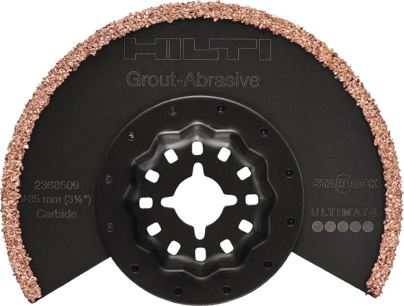 Multitool grout blade Carbide grout removal blade for the oscillating multitool, for cutting grout and mortar