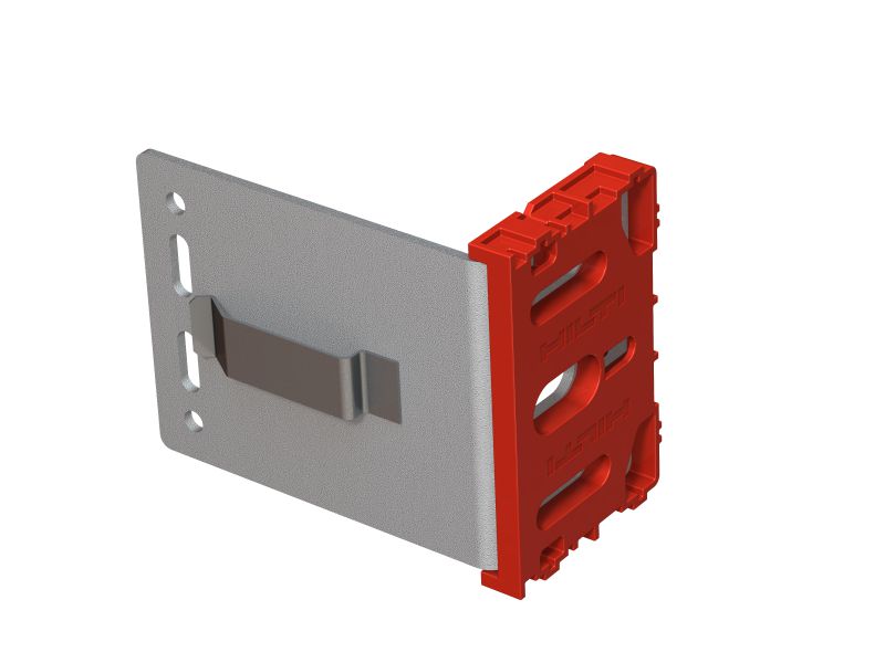 MFT-VSI M Brackets Medium stainless steel bracket with pre-mounted isolator for installing ventilated façades on buildings with high thermal efficiency and fire compliance requirements