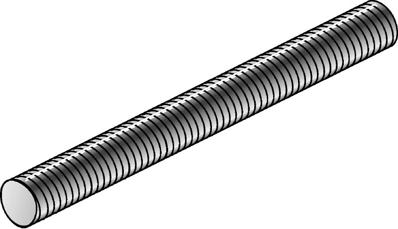 AM threaded rod - Steel grade 4.8 (HDG) Hot-dip galvanised (HDG) threaded rod with 4.8 steel grade