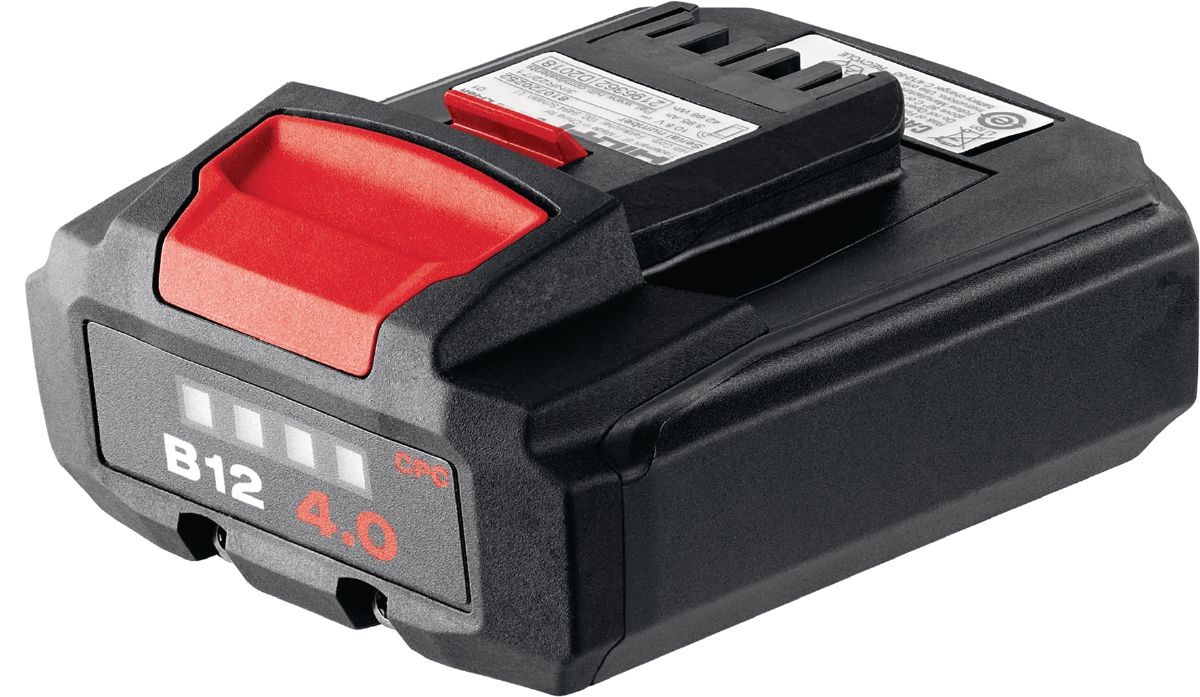 Hilti Lithium-Ion Battery 12-Volt 2-LED Lights Cordless Rechargeable Black