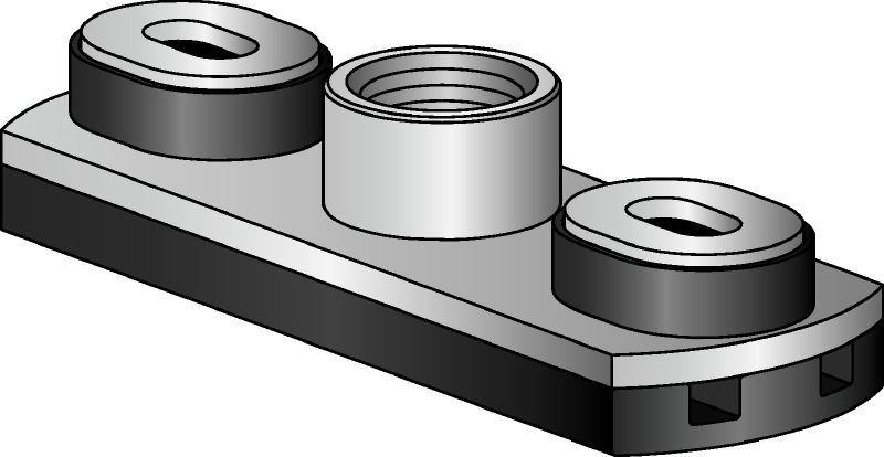MGS 2-I Galvanised base plate for use when sound insulation is required