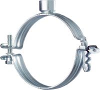 MPN-S Premium galvanised pipe clamp without sound inlay for high productivity in medium-duty applications