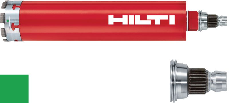 SPX-H abrasive core bit (BU) Ultimate core bit for coring in very abrasive concrete – for ≥2.5 kW tools (incl. Hilti BU quick-release connection end)