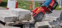 DSH 700-22 battery cut-off saw (rear handle) heavy-duty, rear-handle battery-powered cut-off saw for concrete, metal and masonry (Nuron battery platform) Applications 2