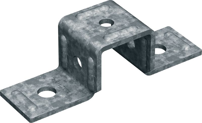 MT-CC-BS 40/50 OC U-Fitting Clamp for cross-connection of one MT strut channel to steel, for outdoor use with low pollution