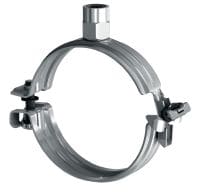 MP-U Quick-close pipe clamp Premium galvanised pipe clamp with quick closure for high productivity in medium-duty applications (no sound inlay)