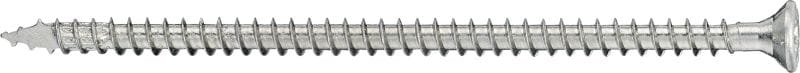 S-WCF-Z Structural timber screw, countersunk head with full thread Timber screw with countersunk head and full thread for more load bearing in structural wood and an attractive finish