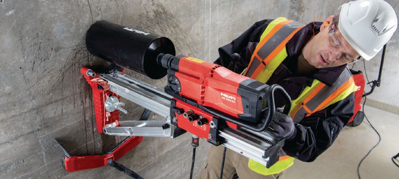 DD 250-CA Core drill Advanced heavy-duty diamond drilling tool with optional Cut Assist autofeed unit for coring very small to large diameter holes of 12-500 mm (1/2 - 20”) Applications 1