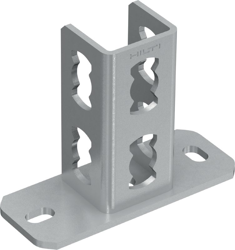 MQP-41 Channel foot Galvanised channel foot for fastening MQ channels to concrete