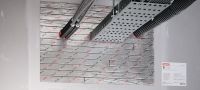 CFS-FS firestop Flexible Seal Stackable foam strips of intumescent firestop, for creating fire barriers in large openings with cables, cable trays, combustible and non-combustible pipes Applications 2
