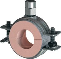 MI-CF LS Refrigeration pipe clamp Galvanised pipe clamp with load sharing for refrigeration applications with a variety of insulation thicknesses
