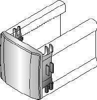 MM-E Channel end cap Channel end cap for covering the ends of Hilti MM strut channels