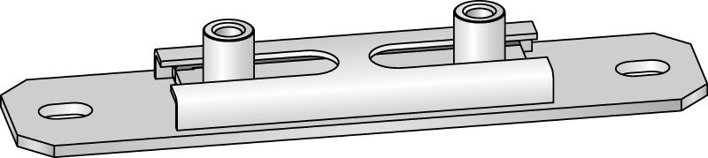 MSG-UK Premium galvanised cross slide connector for light-duty heating and refrigeration applications