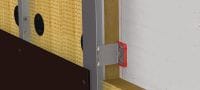 MFT-VSI M Brackets Medium stainless steel bracket with pre-mounted isolator for installing ventilated façades on buildings with high thermal efficiency and fire compliance requirements Applications 2
