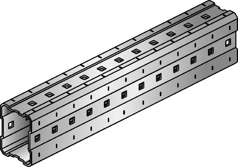MI Hot-dip galvanised (HDG) installation girders with greater adjustability for heavy-duty applications
