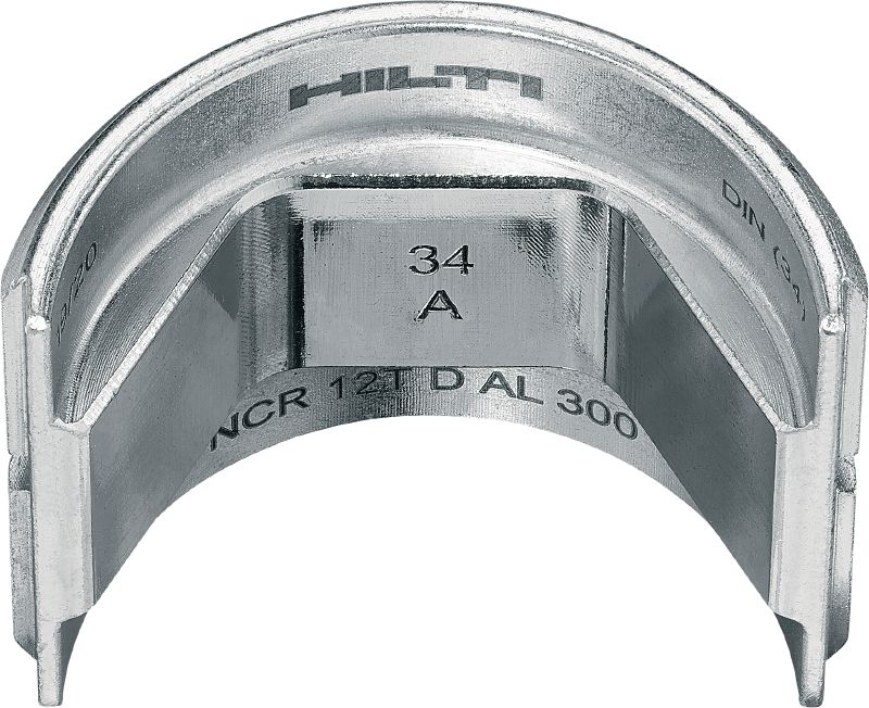 12T DIN dies for aluminium 12-Ton DIN dies for aluminium lugs and connectors up to 300 mm²