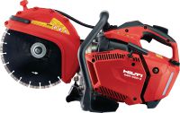 DSH 600-X Petrol saw Compact and light top-handle 63 cc petrol saw with blade brake – cutting depth up to 120 mm with 300 mm blades