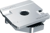 MQA-S Galvanised pipe clamp saddle for connecting threaded components to MQ/HS channels