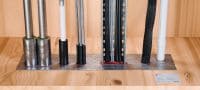 CFS-FS firestop Flexible Seal Stackable foam strips of intumescent firestop, for creating fire barriers in large openings with cables, cable trays, combustible and non-combustible pipes Applications 7