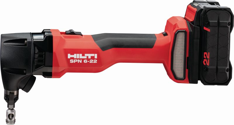 Nuron SPN 6-22 CN Cordless nibbler High-capacity cordless nibbler for cutting sheet metal and profiles with more speed and minimal distortion (Nuron battery platform)