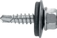 S-MD 51 SS Self-drilling metal screws Self-drilling screw (A4 stainless steel) with 16 mm washer for thin metal-to-metal fastenings (up to 3 mm)