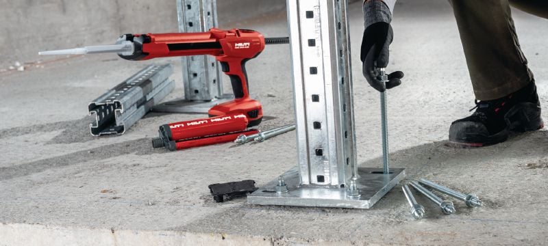 HAS-U A4 anchor rod High-performance anchor rod for capsule and injectable hybrid/epoxy anchoring in concrete and masonry (A4 stainless steel) Applications 1