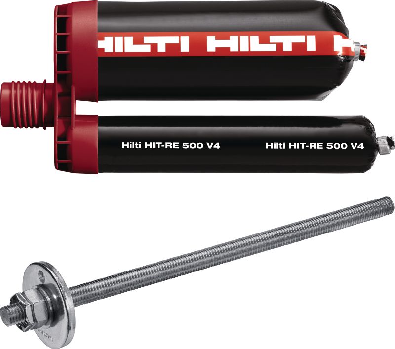 HIT-Shear strengthening kit Structural strengthening kit for shear deficient concrete, including HIT-RE 500 V4 epoxy mortar and installation instructions