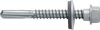 S-MD55SS Self-drilling metal screws Self-drilling screw (A4 stainless steel) with 16 mm washer for thick metal-to-metal fastenings (up to 15 mm)