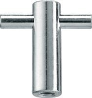 HCX-R cast-in socket (stainless steel, A4) Stainless steel cast-in socket for fastening louvres and cladding to concrete, MEP services, or access walkways for tunnels in highly corrosive environments