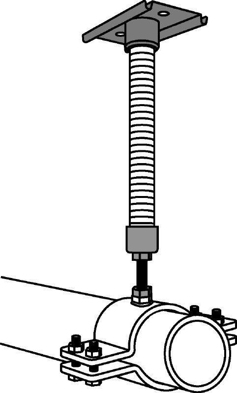 MFP 1a-F fixed point hot-dip galvanised (HDG) fixed point for light-duty applications up to 3 kN